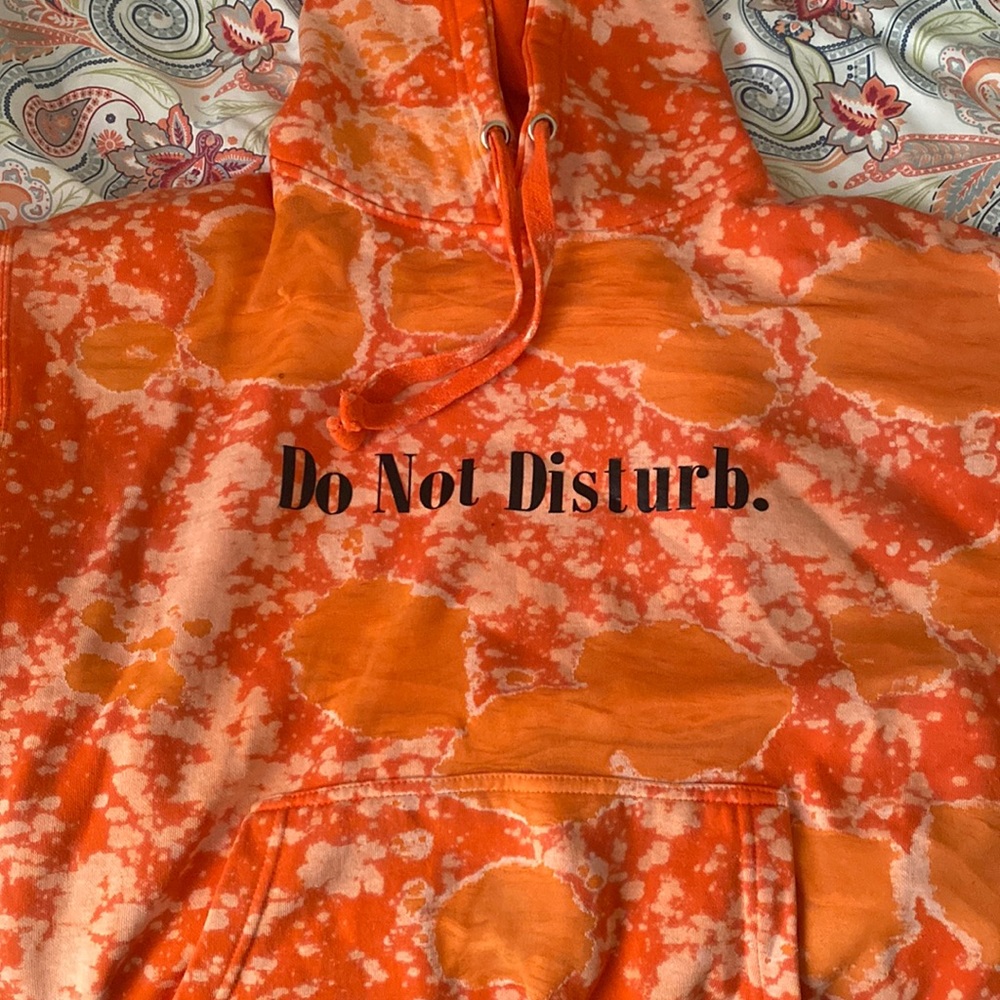 Do not disturb tie-dye hoodie